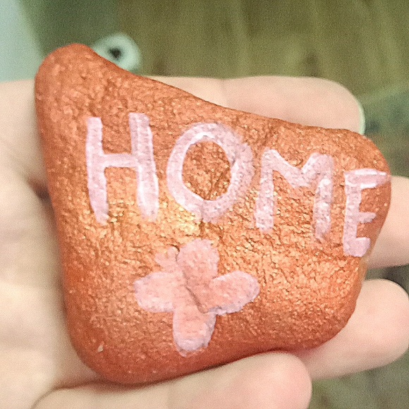 Handmade River Rock Stone Art 2 pack bundle of Art hand-painted handmade - Picture 2 of 3